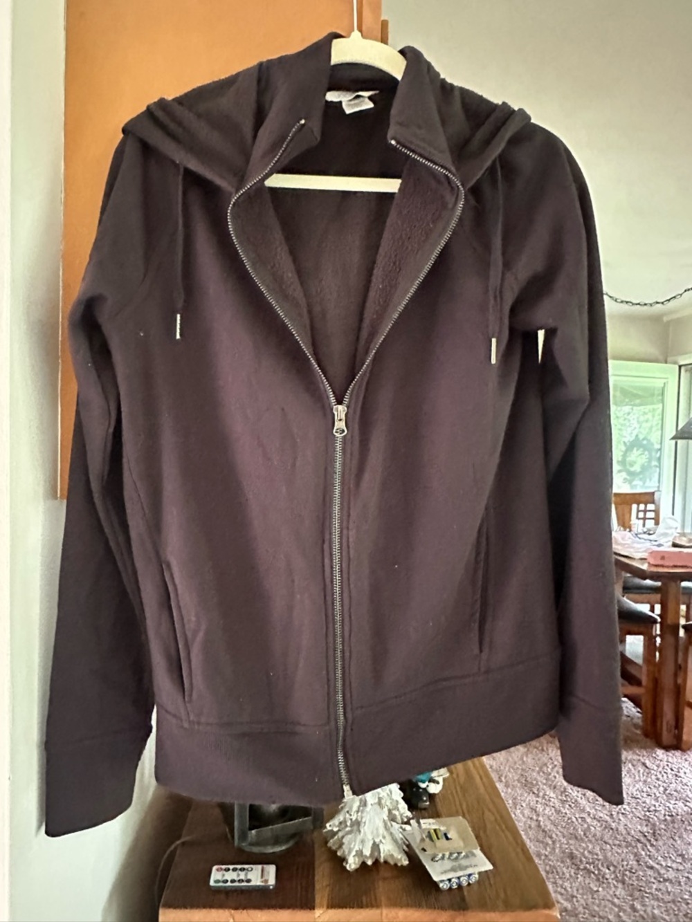 Jockey Black Hooded Zip Jacket